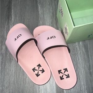 off white pink slides